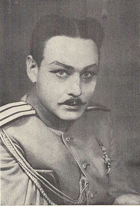 Михаил Николаевич Сидоркин в роли Ходжича в спектакле «Олеко Дундич» 1942 г.