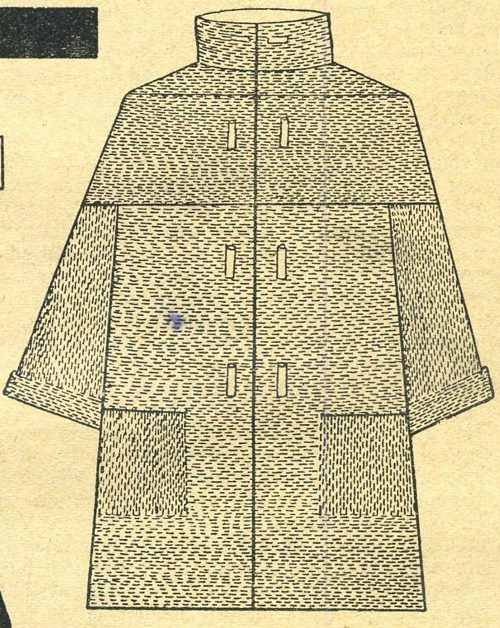 Мужское пальто из парусины Александра Экстер